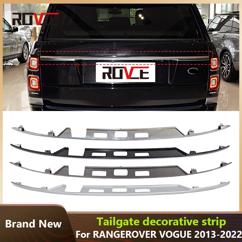 ROVCE1 PCS Car Rear Trunk Tail Door Trim Molding For Land Rover Range Rover Vogue 2013-2022 ABS Car Accessories-Styling