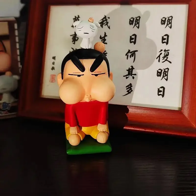 

18 см Crayon Shin-Chan колени вниз после избивания и наказания злый Shin-Chan настольное украшение искусственная фигурка