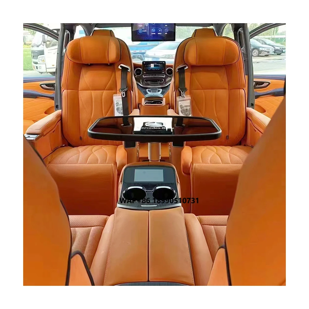 Custom MPV Vip Hiace Modified Accessories Luxury Car 7 Seat Covers for Benz Alphard Sienna Mercedes Viano W639 447 Sprinter GMC