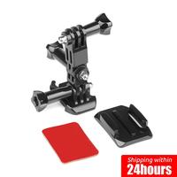 Curved Base and Tripod Screw Helmet Mount For Gopro Hero 10 9 8 7 6 Session Xiaomi Yi 4K SJCAM SJ4000 Cam Go Pro Accessory