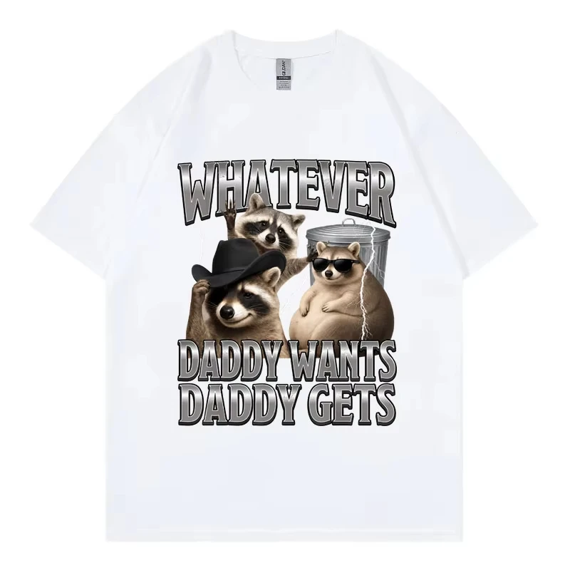 Silly Unhinged Opossum Meme T-shirts Men Women Fashion Vintage Short Sleeve T-shirt Summer Casual 100%cotton T Shirts Streetwear