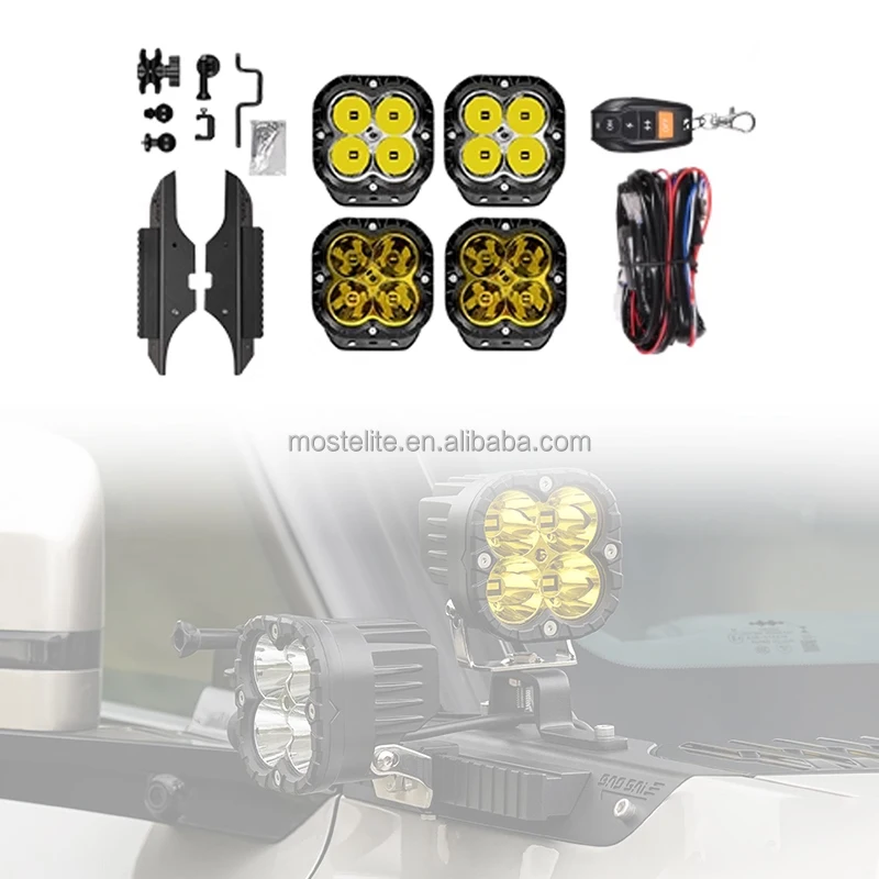 

Новый кронштейн прожектора 2025 года, базовый кронштейн прожектора со светодиодной подсветкой для BYD Leopard 8, аксессуары для модификации Off-Road 4x4