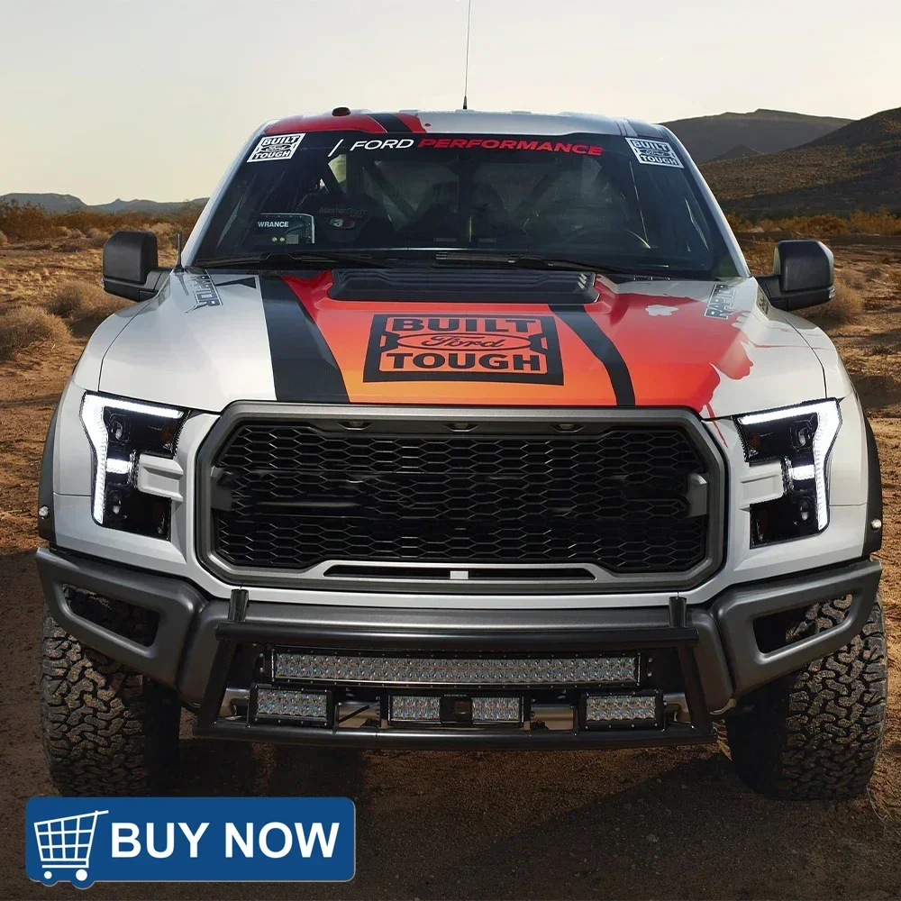 

Автомобильные передние фонари для Ford Raptor F150 2015-2017, светодиодные автомобильные фары в сборе, обновленный новый стиль, аксессуары для двойных линз проектора