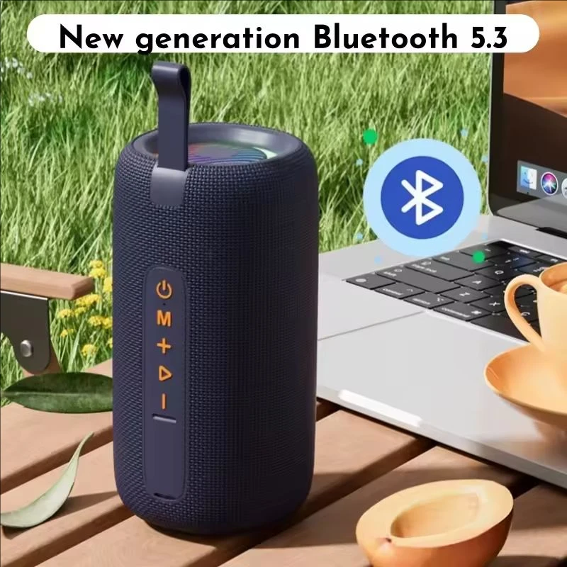 T65 intelligent Bluetooth speaker, outdoor wireless Bluetooth waterproof portable subwoofer, suitable for family camping