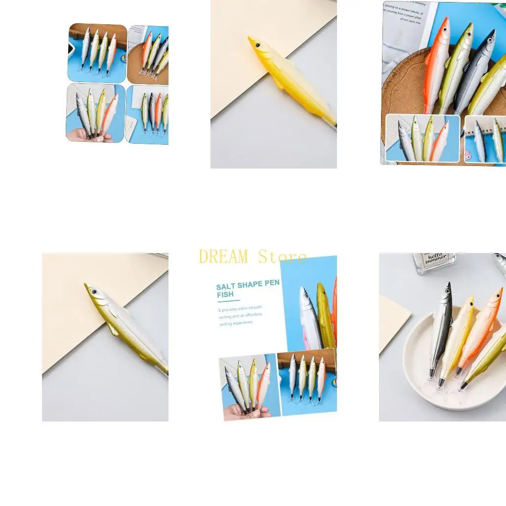 

6Pcs Funny Fish Ballpoint Pen Sea Creature Ballpoint Pen for Writing 0.5mm best sale