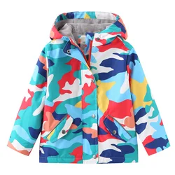 IYEAL Children's Jacket for Girls Clothes 2 to 8 Years Fashion 2024 Kids Baby Windbreaker Coat Trench Outerwear Hooded Jackets