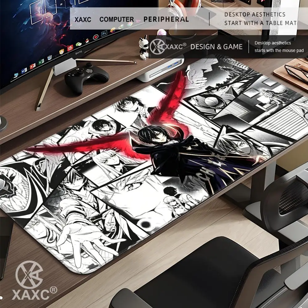 Large Anime Code Geass Mousepad Laptop Gaming Mouse Pad Pc Accessories Deskmat Keyboard Desk Mat Protector Pretty C.C.  XAXC