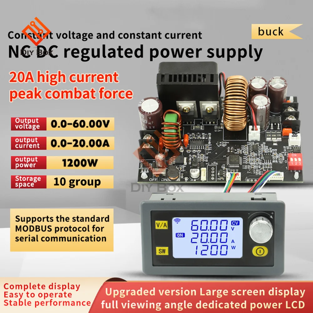 XY6020L CNC Adjustable DC Stabilized Voltage Power Supply Constant Voltage And Constant Current 20A 1200W Step-down Module