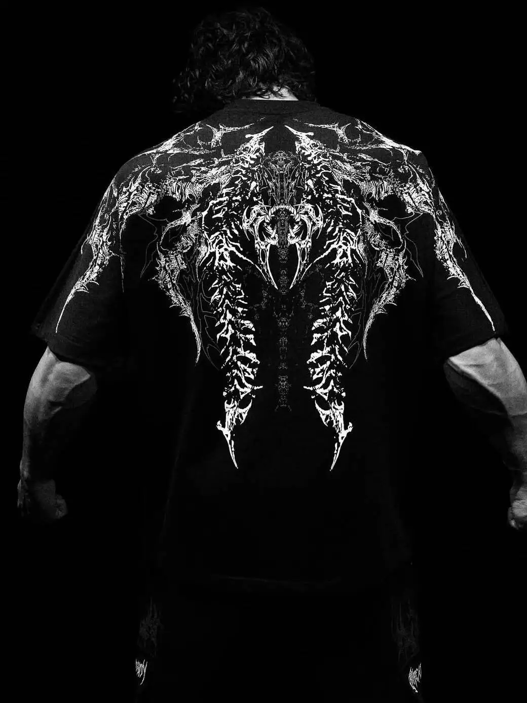 

Gothic Style Loose Casual Sports Short Sleeve T Shirt BD Cotton Material Unisex Design Top