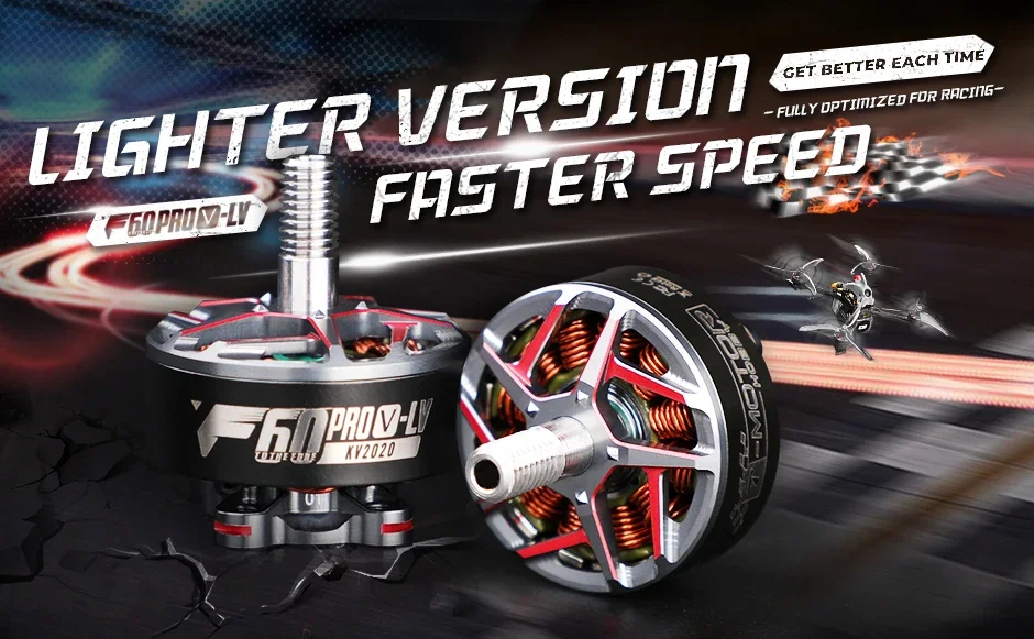 T‑MOTOR F60 PRO V‑LV Brushless Motor 1950KV 2020KV 5inch 5‑6S Compatible T5146 T5147 Prop for FPV Racing Quadcopter Drone Parts