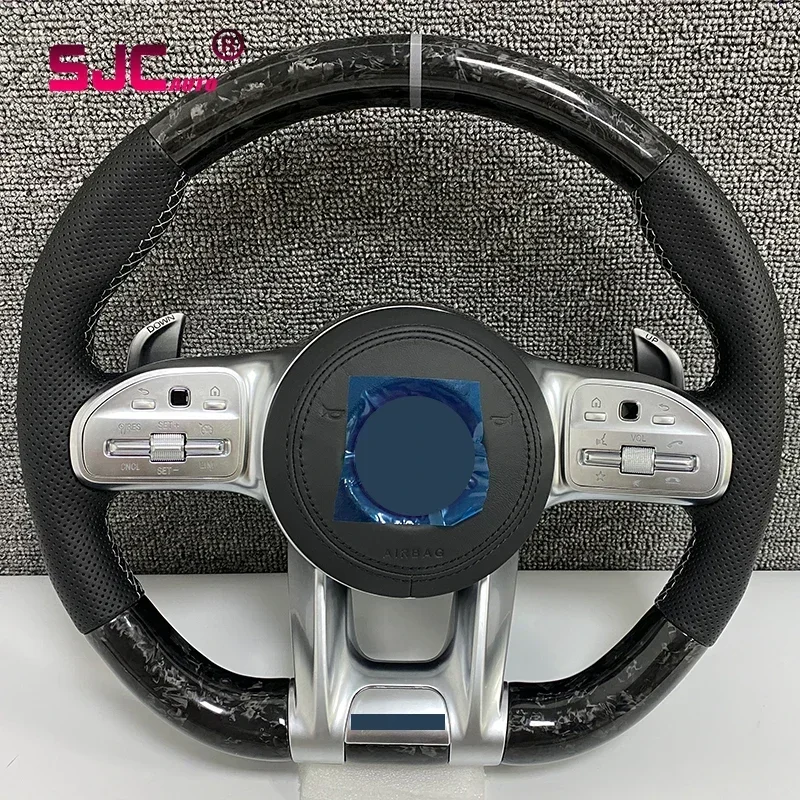 Steering Wheel Hot-Selling For Mercedes  A B C E G GLA GLC GLE GLK Personal Customization Carbon Fiber LED Leather