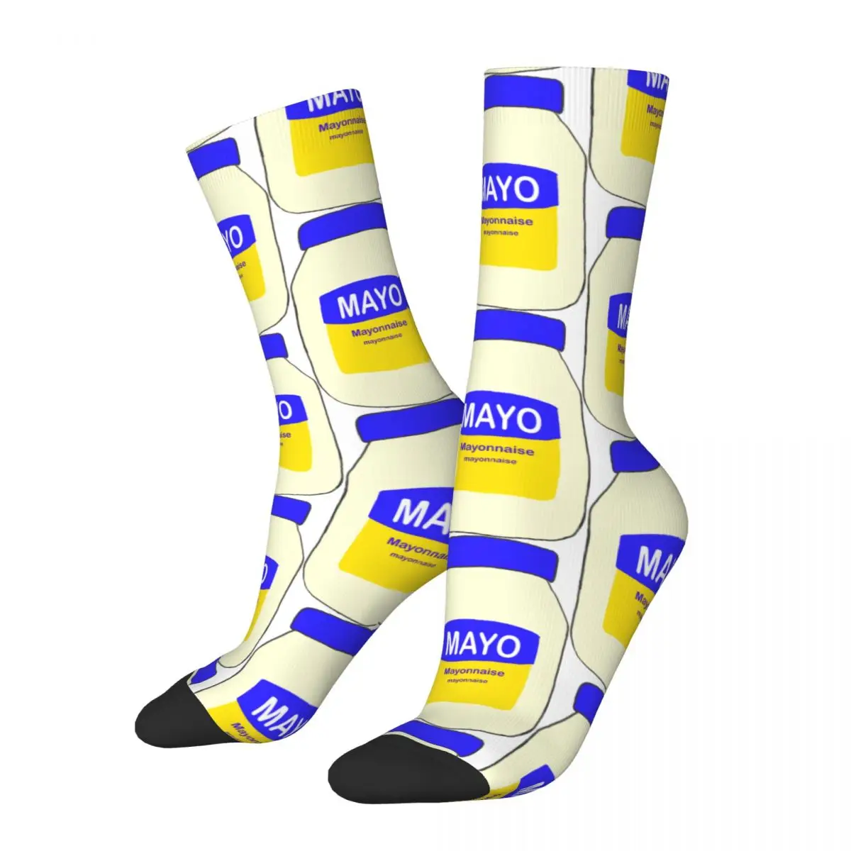 Mayonnaise Socks Salad Dressing Casual Stockings Winter Anti Skid Men's Socks Comfortable Pattern Outdoor Socks