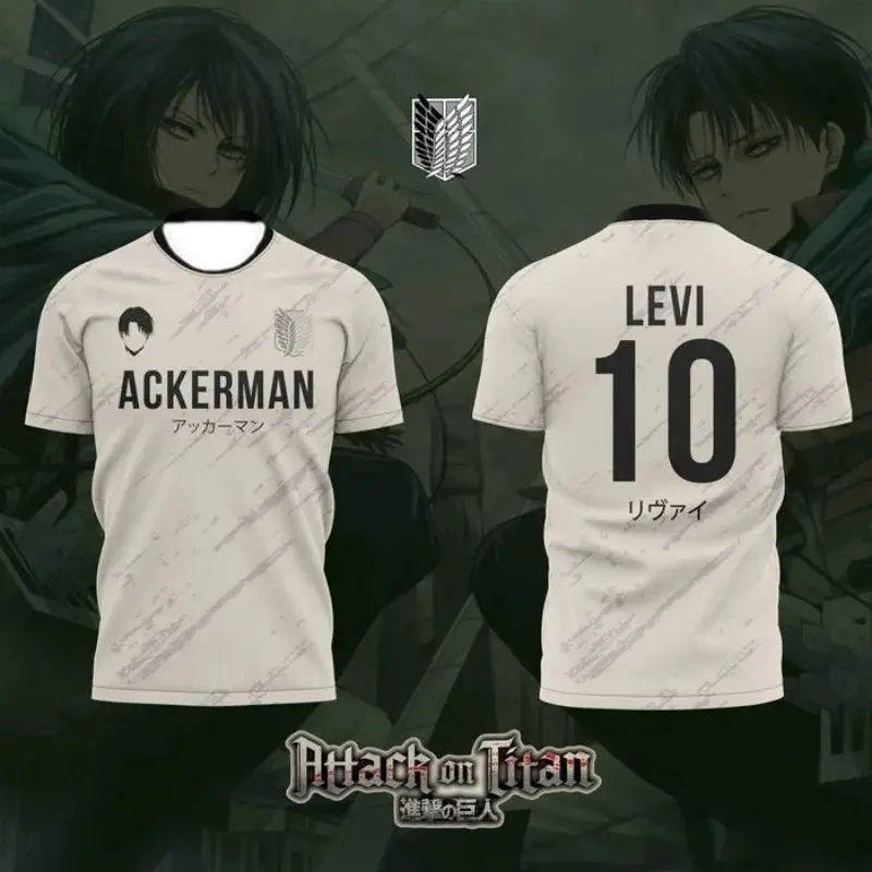 2026 Populaire Attaque sur Titan Dessin Animé Anime Film T-shirt Hommes et Femmes Sports Loisirs Enfants Adulte Mode Impression 3D