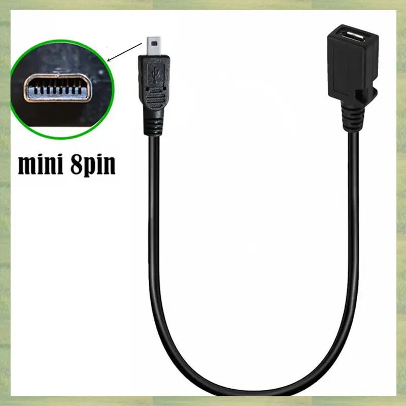 

N15R-0. Mini 5P Type C Female To 8-Pin Mini B Male Charge Cable Adapter Converter Cord Camera Cable