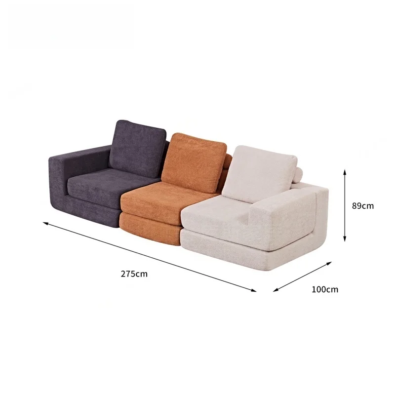 Factory Vacuum Sealed Packaging Modular Sectional Boneless Couch Living Room Corner Convertible Compressed Sofa