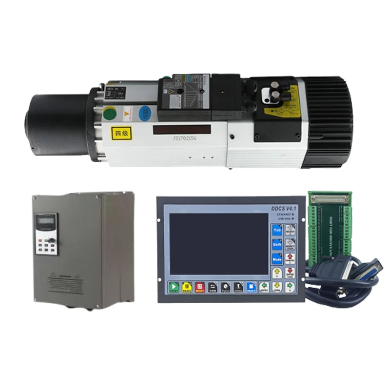 

Gold seller ATC Aired Cooled Spindle Motor 4.5KW 220V 24000RPM for CNC Milling Machine air Cooling ISO30