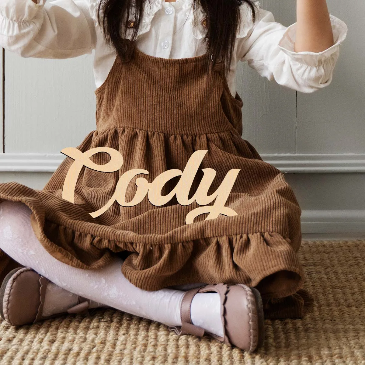 1pc Cartoon eody example Custom Name Wooden Plaque Laser-Cut Sign Wooden Sign Unique Bedroom Decor
