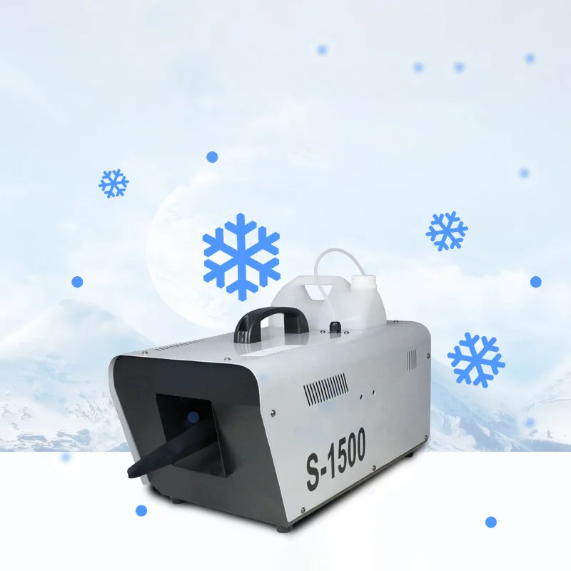 인공 눈송이 무대 스프레이 스노우 머신, 크리스마스 시뮬레이션 스노우 웨딩 리모컨, 600W, 1500W