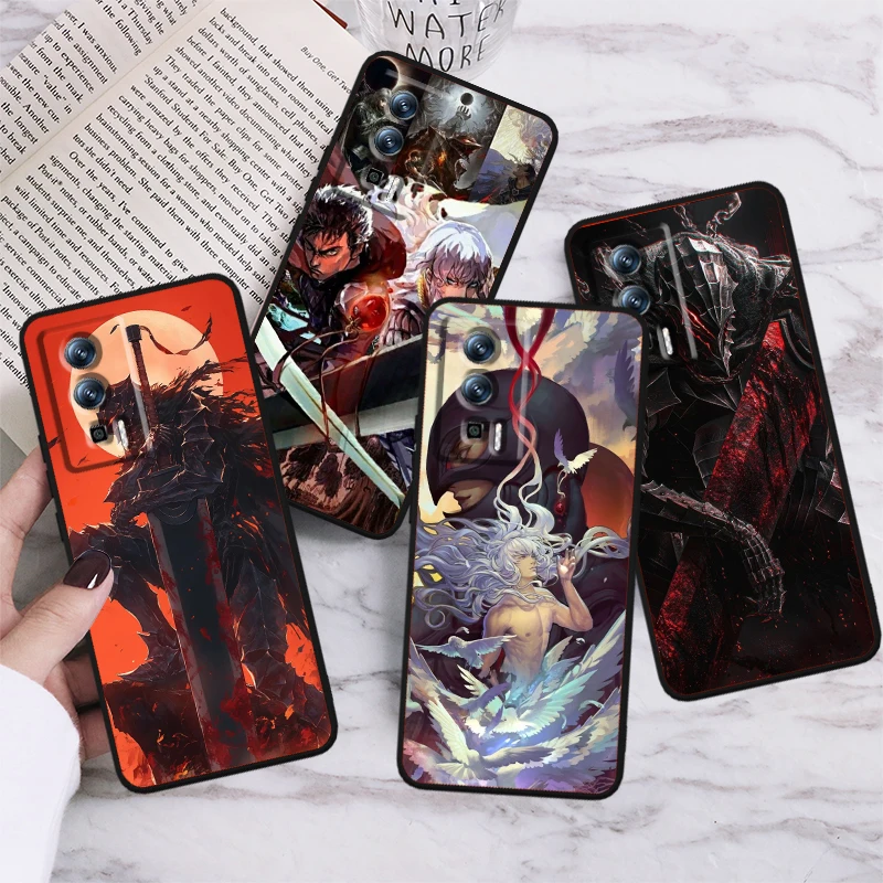 

Anime Berserk Cool For Xiaomi Redmi 9A 9C 9AT 10C 9 9T 10 12C 13C A3 12 K60 A1 K50 K40 5G Black Soft Phone Case