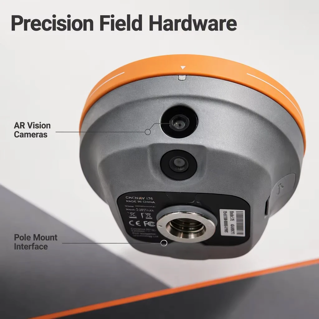 I76 Gnss Rtk Base Rover Gps Receiver Vision Stakeout Rtk with Upgradeable Landstar8 Software&Permanent Code
