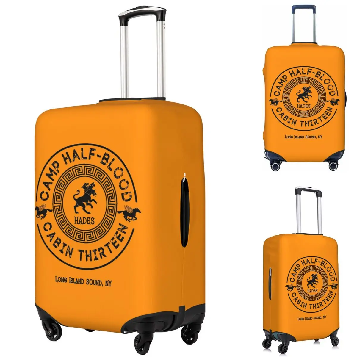 

Cabin Thirteen Hades Percy Jackson Camp Half-Blood Suitcase Cover Protection Elastic Travel Luggage Protector Covers 18-32 Inch