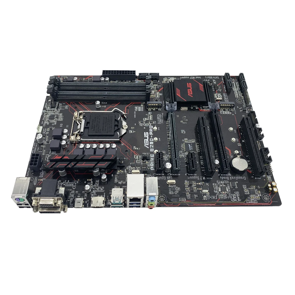 Imagem -03 - Asus-prime B250-pro Motherboard Suporte i7 7700k 6700k I57600k 6500 I3-7350k 6300 Cpu Lga1151 Ddr4 2400mhz Sata Iii Nvme M.2