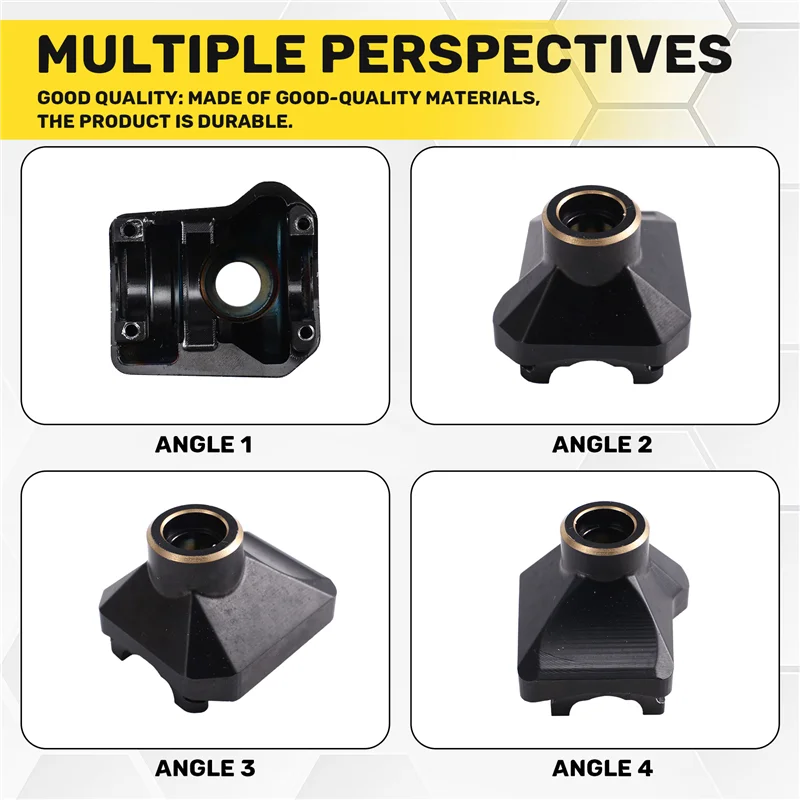 

B49B-Brass Front Rear Differential Cover Bridge Axle Cover 8280 For 1/10 TRX4 G500 TRX6 G63 Upgrade Parts