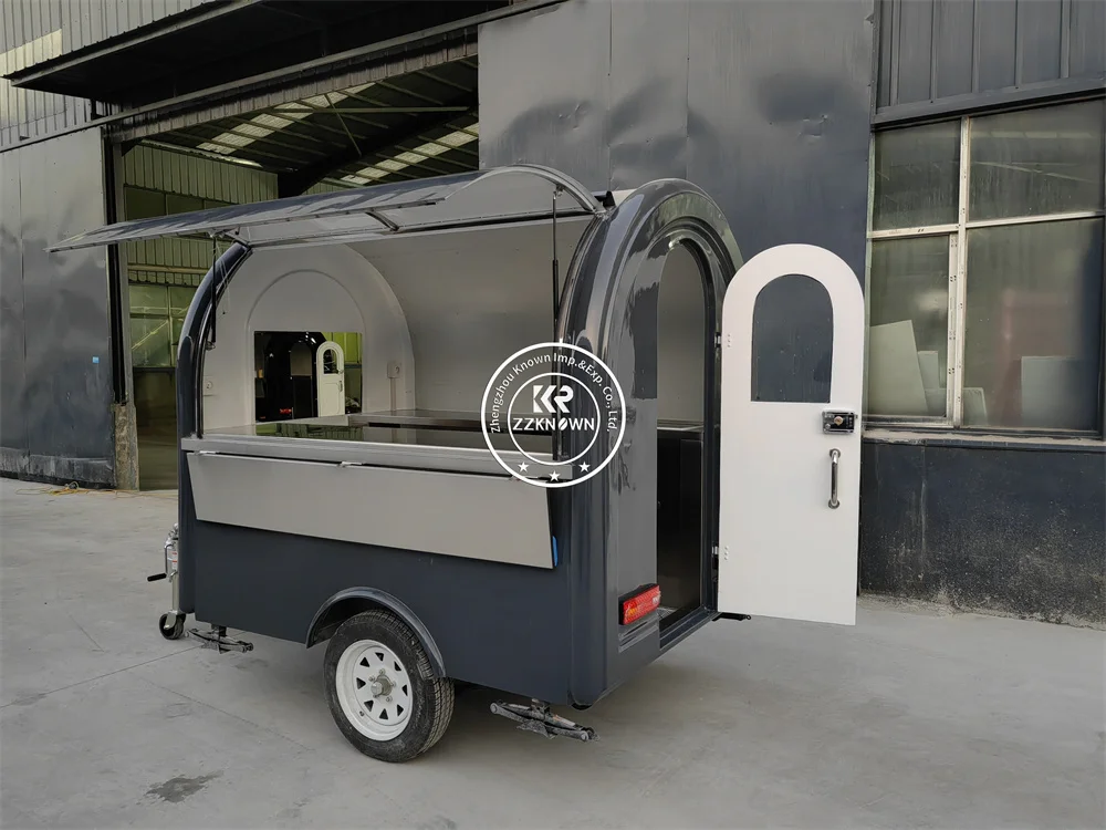 

Street Food Truck Hot Dog Cart Outdoor Restaurant Ice Cream Cart Mobile Coffee Kiosk Concession Food Truck Trailer