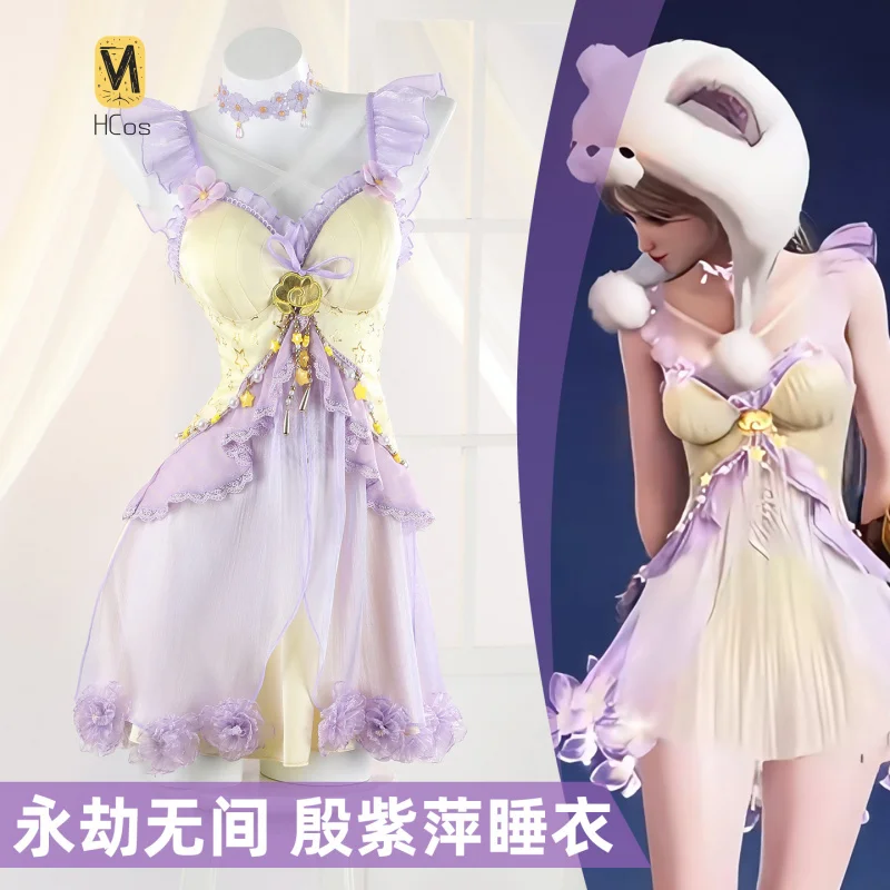 

HCos Naraka: Bladepoint Ziping Yin nightgown Halloween Christmas Comic Con Cosplay Costume Role Play Carnival sexy women