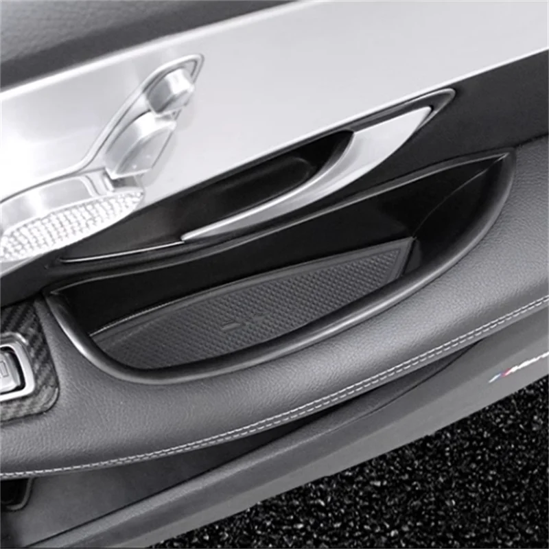 Car Door Storage Box Front/Rear Door Storage Box ABS Plastic For Mercedes Benz E Class W213 2016-2023 Only For Left Hand Drive