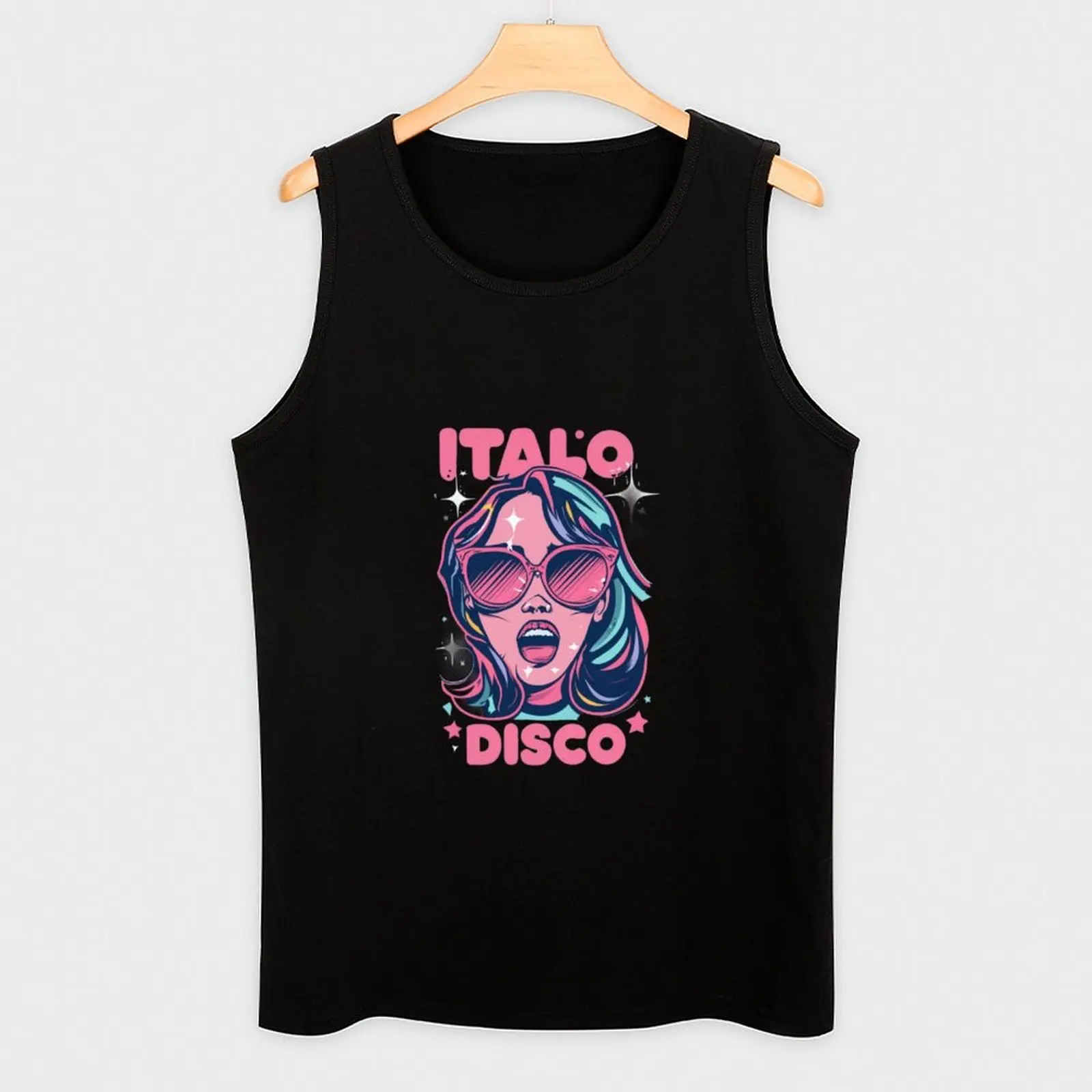 Fiesta Retro Italo Vibes disco Tank Top sleeveless shirt man gym Sports shirt man t shirt gym