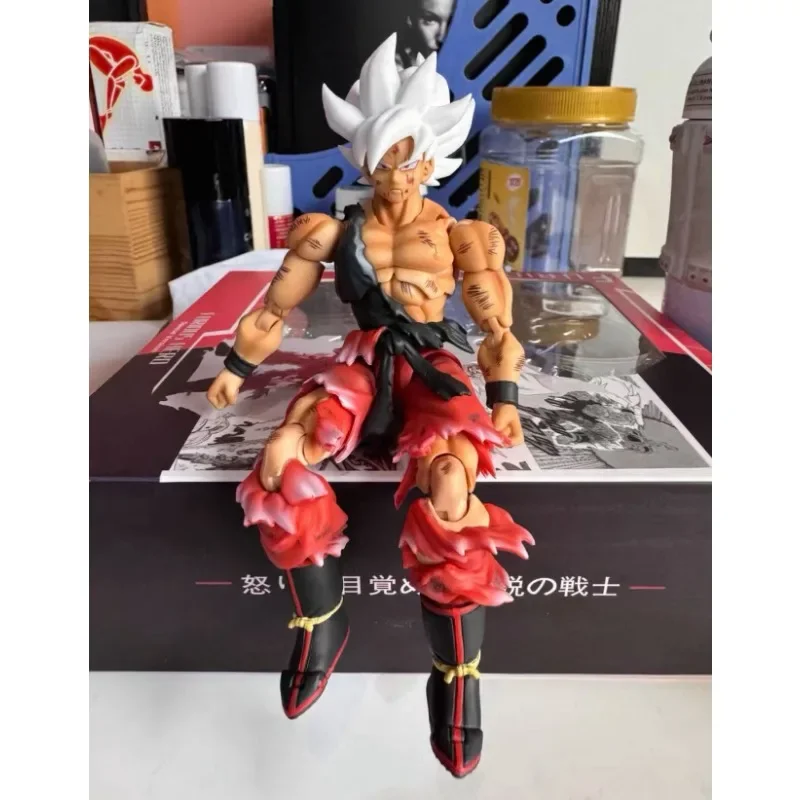 

In Stock Black Hole Dragon Ball SHF SSJ Battle Damage Son Goku Anime Action Figure Figures Figurine Model Toys Gifts