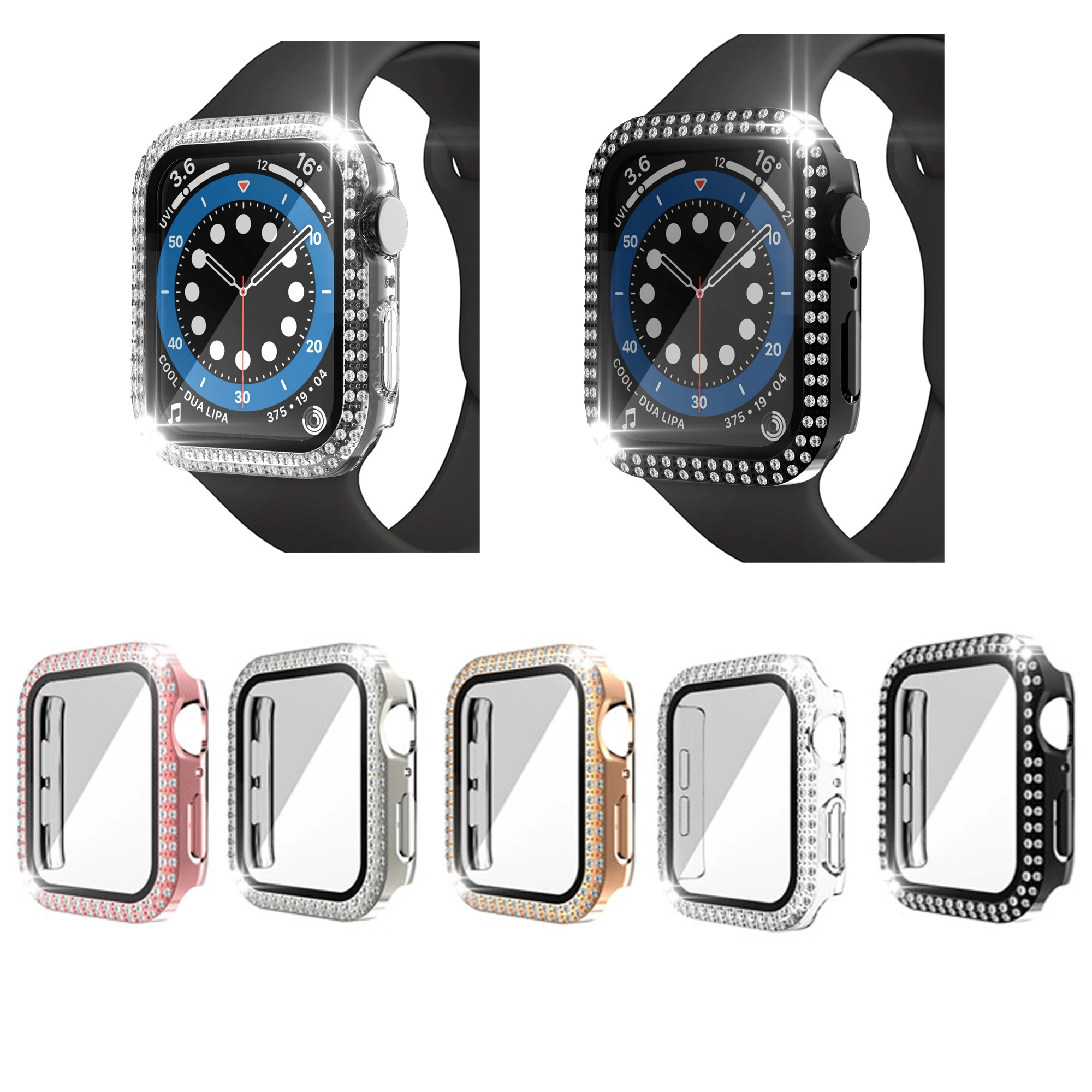 นาฬิกาป้องกันกระจกนิรภัยหน้าจอฟิล์มสำหรับ Apple Watch Series 1 2 3 38มม.40มม.42มม.44มม.ป้องกัน