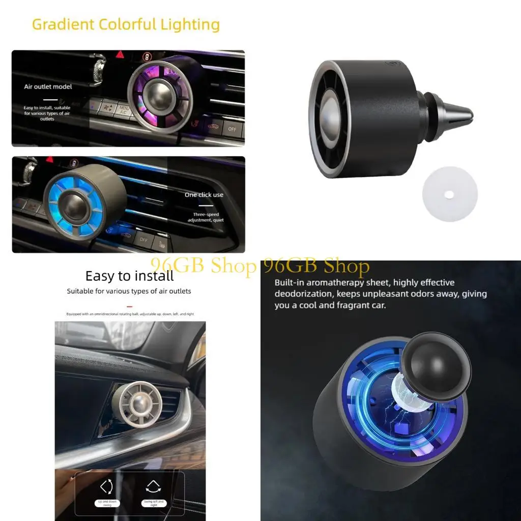 

96 ГБ Автомобильные принадлежности Автомобильный вентилятор с вентиляционным отверстием 3-скоростной электрический охлаждающий с