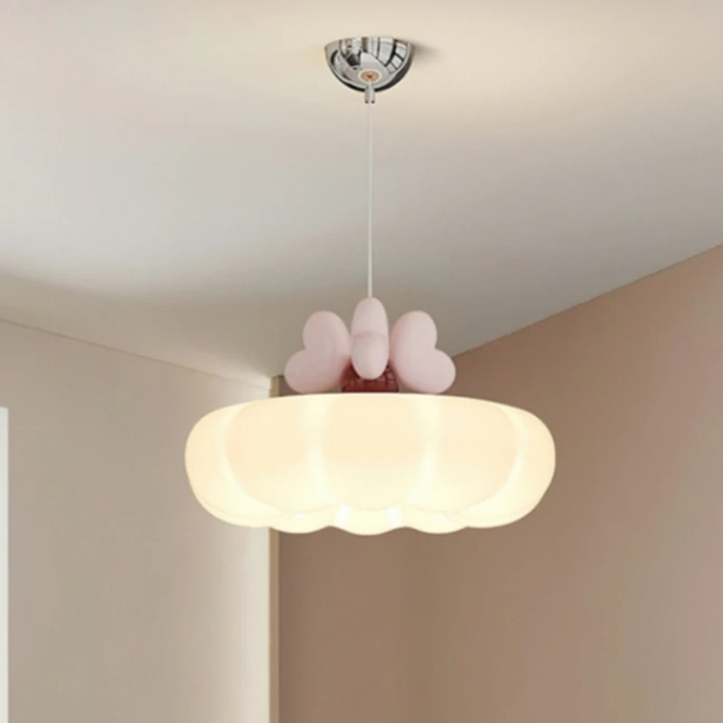 Modern Crown LED Chandelier Lamp  For Kids Room Children Room Bedroom Kitchen Table Girl Home Decoration Lighting Ceiling Light