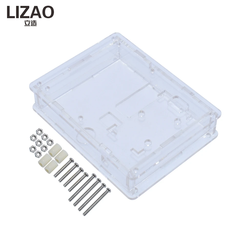 LIZAO Clear Acrylic Case for LCR-T4, Dustproof Protective Shell Housing LCR-T3 Transistor Tester Box