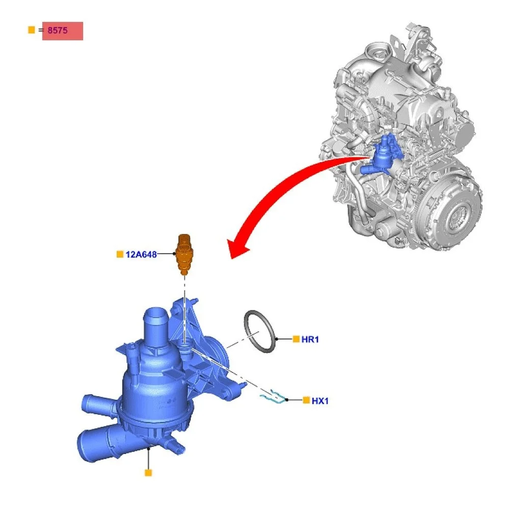 

ABS Fuel Pressure Regulator for Ford For Transit 2016-2024 2.0L RWD EcoBlue Engine Direct Replacement OEM Compatible