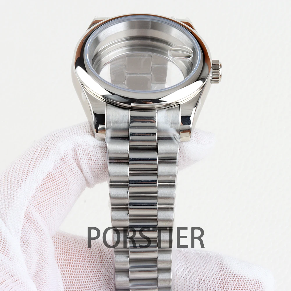 36/39mm NH35 Case and Presidential Bracelet for Datejust Case NH35 NH36 movement 28.5mm Dial Sapphire Stainless steel Waterproof