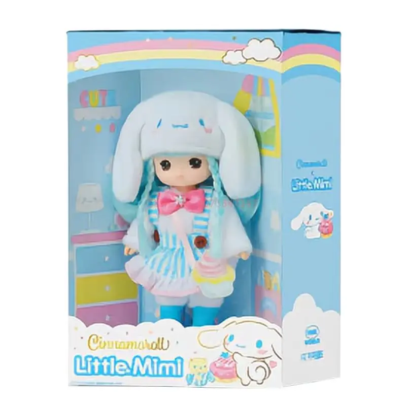 Kleine Mini Saniro Charakter Hallo Plüsch Kitty Kuromi Mymelody Cinnamoroll Pompom Purin Puppe Dress Up Spielzeug Figuren Modelle Niedlich