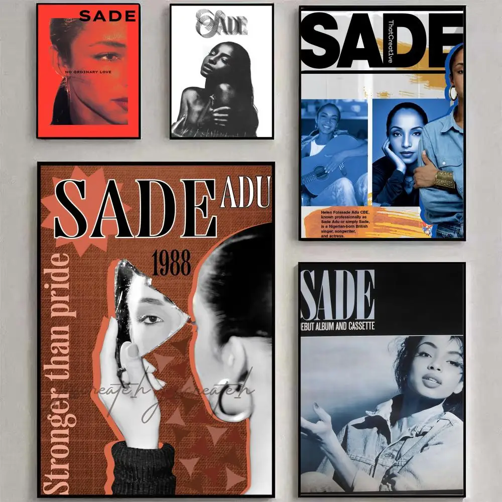 S-Sades المغني صوفستي اللوحة الخط شخصية الفضاء قماش المشارك جدار جدارية الفن صور لغرفة ديكور المنزل