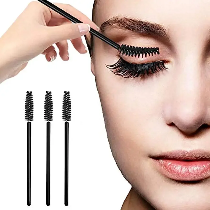 50 Stück Einweg-Wimpern-Mascara-Pinsel für Wimpernverlängerung, Augenbrauen und Make-up, Großhandel mit Make-up-Werkzeugen