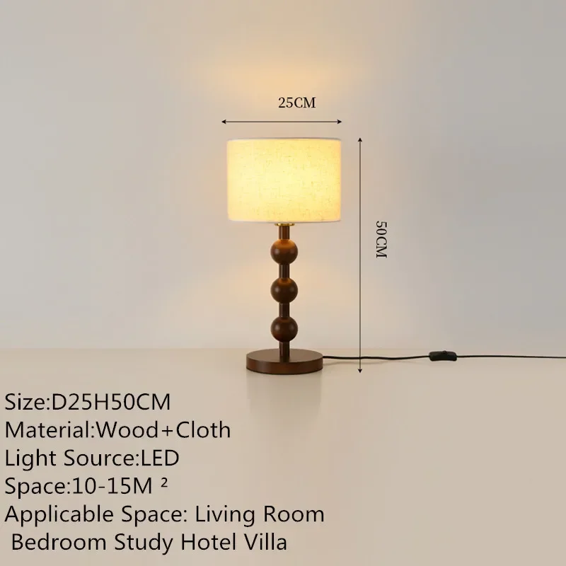 ABEL Contemporary Creativity Table Lamp American Retro Art Living Room Study Villa Hotel Bedroom LED Bedside Desk Light