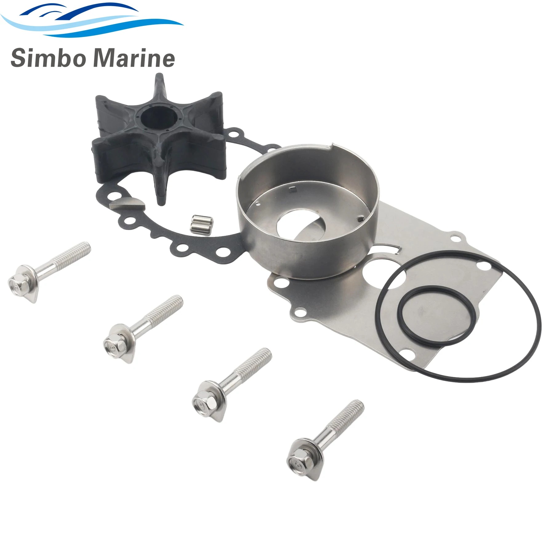 Impeller Repair Kit 6N6-W0078-01 Compatible with Yamaha Outboard 2 Stroke 115HP 130HP Engines Replaces 6N6-W0078-00 18-3312