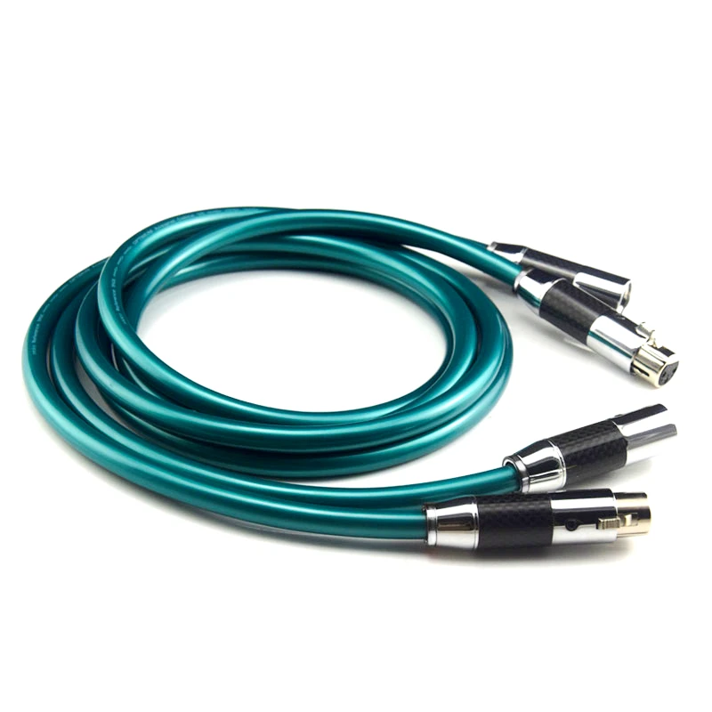 Hifi Audio Line Ortofon ปลั๊กคาร์บอนไฟเบอร์ XLR balance cable สําหรับเครื่องขยายเสียงเครื่องเล่น CD