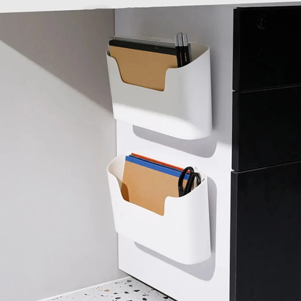 [N84R] Kitchen Wall Mounted Sticky Storage Rack Cabinet Door Storage Box Drawer Shelf Bathroom Storage Rack