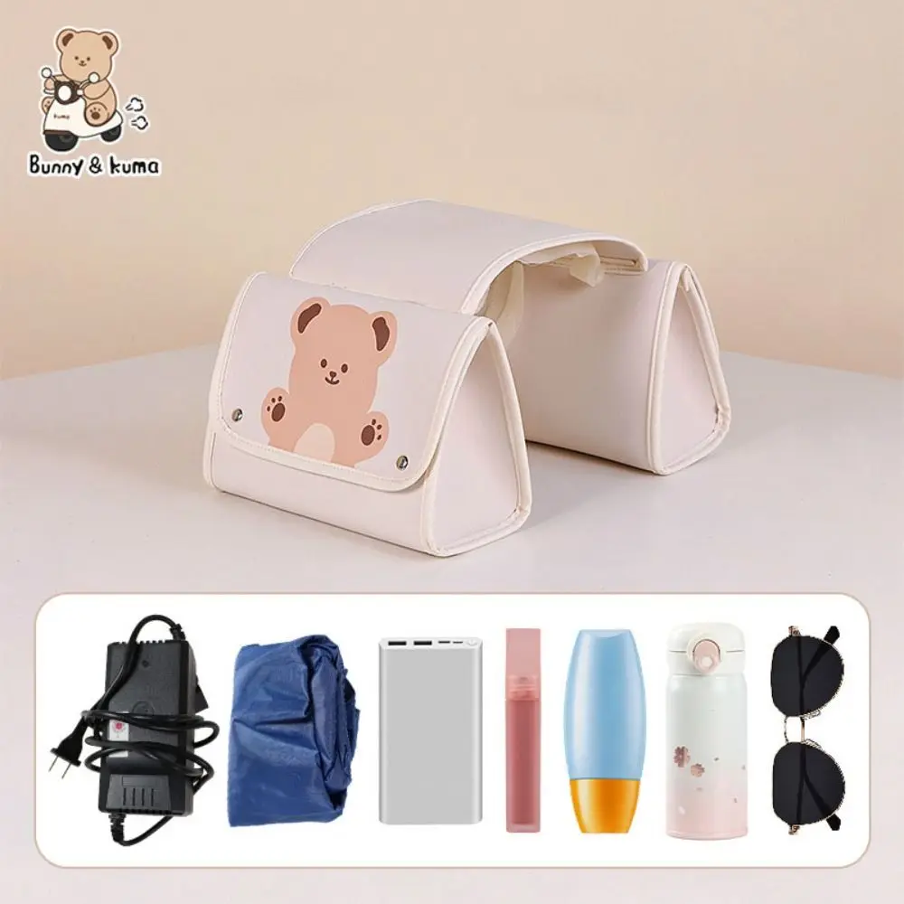

Large-capacity Electric Vehicle Rear Seat Storage Bag PU Waterproof Electric Vehicle Hanging Bag Double-sided scratch-proof