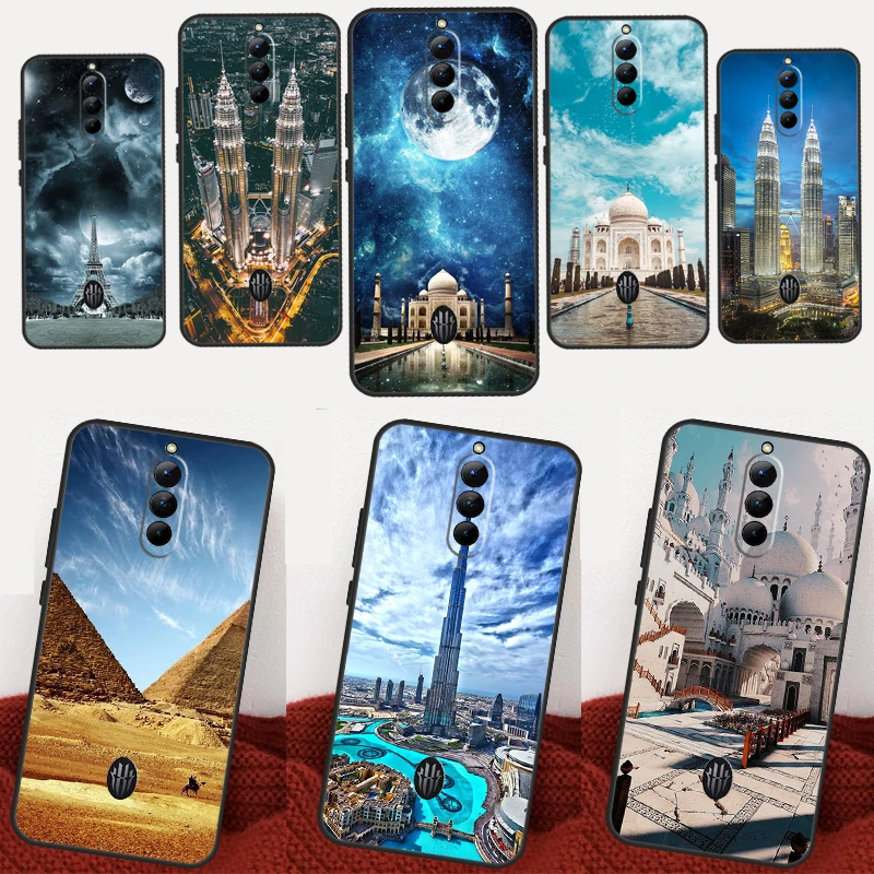 Pyramids Taj Mahal Dubai For Nubia Red Magic 8 7 6 Pro 5G 5S 6R Case For Red Magic 7S 6S 8S Pro Plus Back Cover