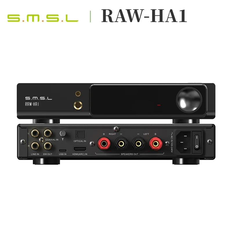 SMSL RAW-HA1 Digital decoder Power Amplifie LDACMQA-CD XMOS XU-316 USB DAC CS43131 Balanced Bluetooth 5.1 DSD256 APTX/HD SBC