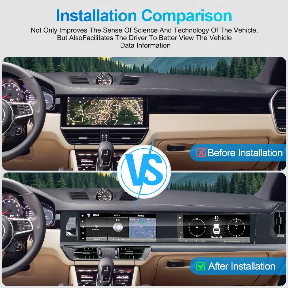 وصول جديد لبورشه كايين 2018 2023 راديو السيارة الاندورويد ستيريو مساعد الطيار الترفيه شاشة الركاب Carplay الملاحة