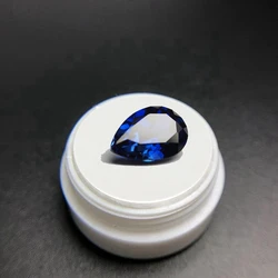 Natural Blue Sapphire Pear Cut 13×18mm 15.0ct VVS Loose Gemstones For Jewelry Making  Gem Beads